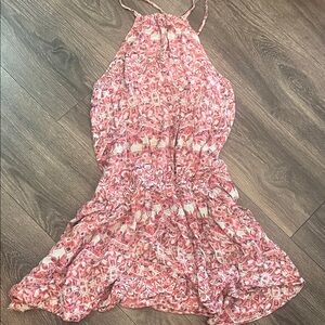 Free People Pink Patterned Dress